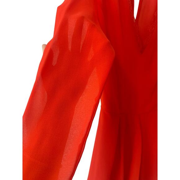 Funky Soul red romper Christmas holiday SzM open back - Picture 5 of 9